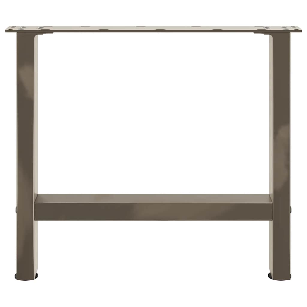 vidaXL Couchtischbeine Naturstahl 2 Stk. 50x(42-43) cm Stahl