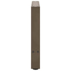 vidaXL Couchtischbeine Naturstahl 2 Stk. 50x(42-43) cm Stahl
