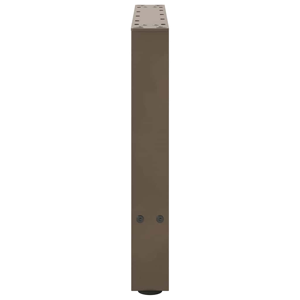 vidaXL Couchtischbeine Naturstahl 2 Stk. 50x(42-43) cm Stahl