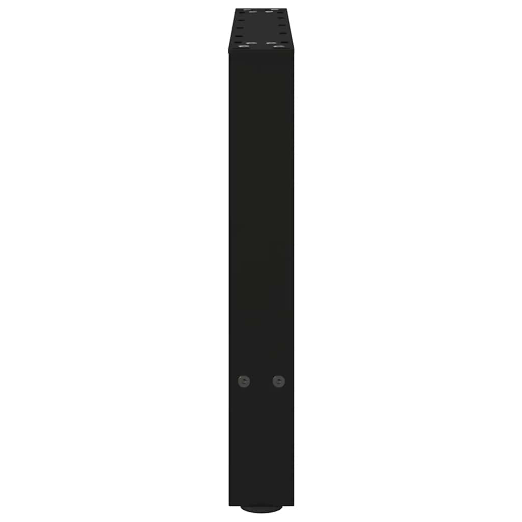 vidaXL Couchtischbeine Schwarz 2 Stk. 60x(42-43) cm Stahl
