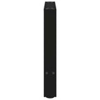 vidaXL Couchtischbeine Schwarz 2 Stk. 60x(42-43) cm Stahl