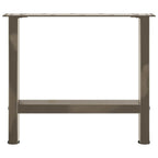 vidaXL Couchtischbeine Naturstahl 2 Stk. 60x(42-43) cm Stahl
