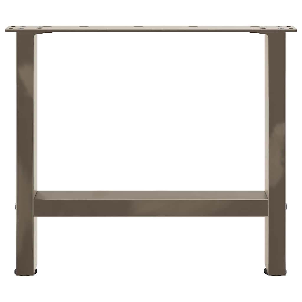 vidaXL Couchtischbeine Naturstahl 2 Stk. 60x(42-43) cm Stahl