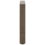 vidaXL Couchtischbeine Naturstahl 2 Stk. 60x(42-43) cm Stahl