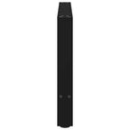 vidaXL Couchtischbeine Schwarz 2 Stk. 70x(42-43) cm Stahl
