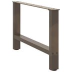 vidaXL Couchtischbeine Naturstahl 2 Stk. 70x(42-43) cm Stahl