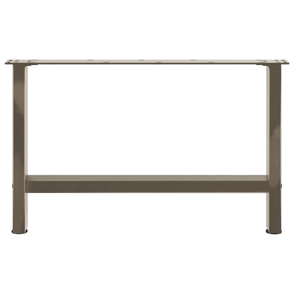 vidaXL Couchtischbeine Naturstahl 2 Stk. 70x(42-43) cm Stahl