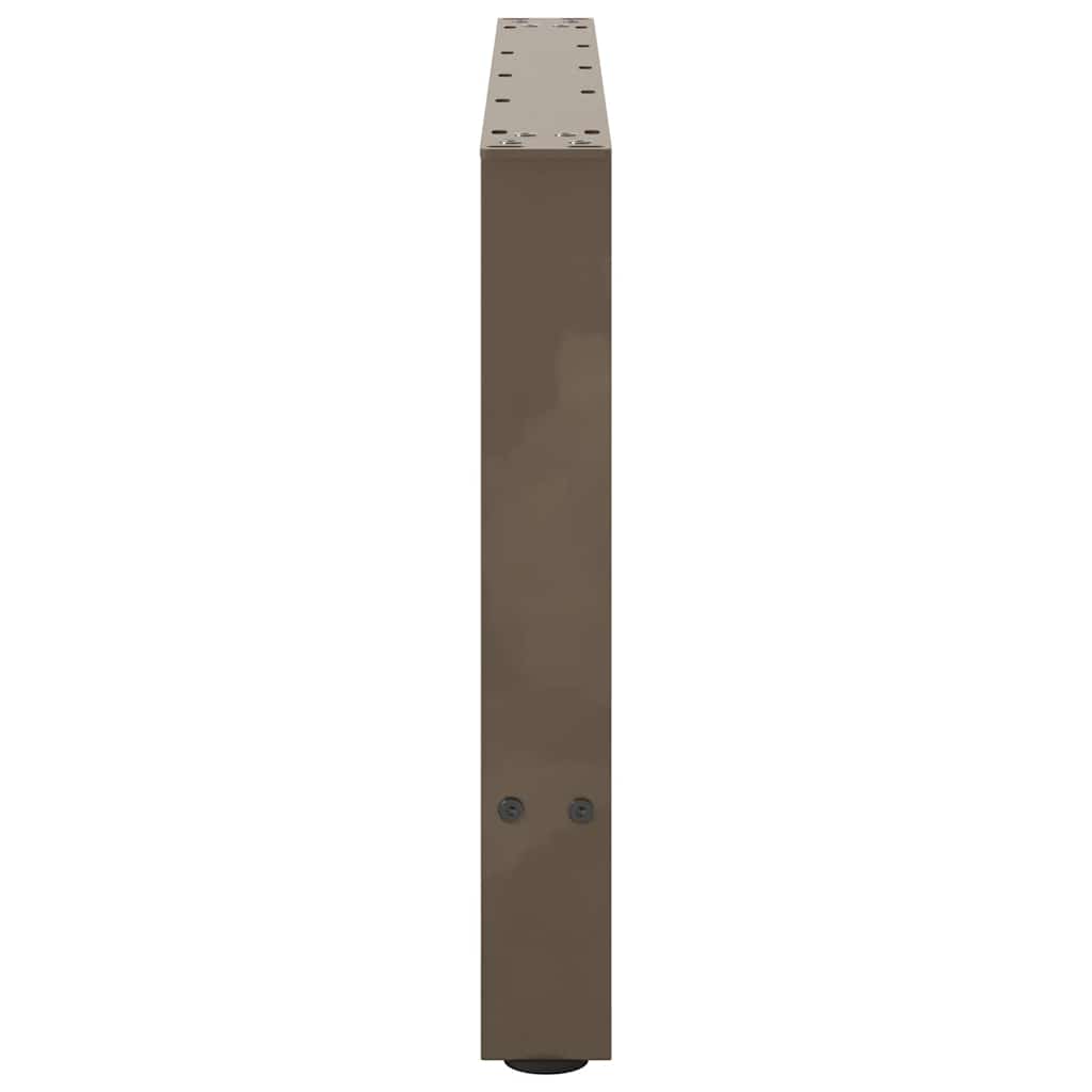 vidaXL Couchtischbeine Naturstahl 2 Stk. 70x(42-43) cm Stahl