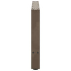 vidaXL Couchtischbeine Naturstahl 2 Stk. 70x(42-43) cm Stahl
