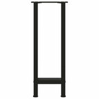vidaXL Konsolentischbeine Schwarz 2 Stk. 28x(72-73) cm Stahl