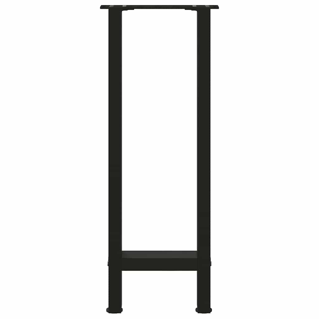 vidaXL Konsolentischbeine Schwarz 2 Stk. 28x(72-73) cm Stahl