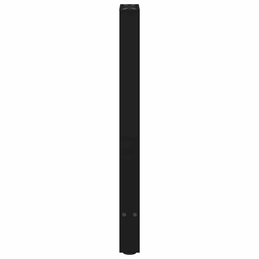 vidaXL Konsolentischbeine Schwarz 2 Stk. 28x(72-73) cm Stahl