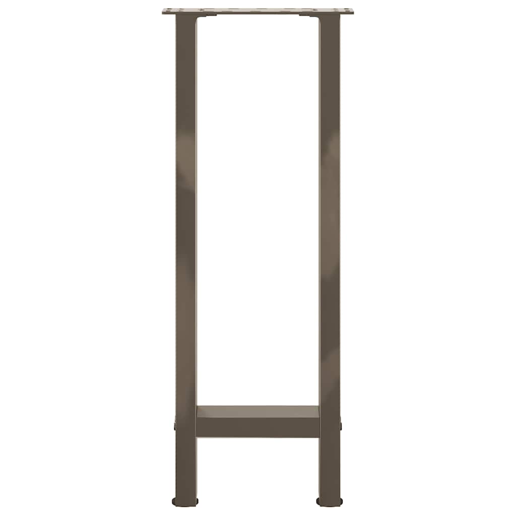 vidaXL Konsolentischbeine Naturstahl 2 Stk. 28x(72-73) cm Stahl