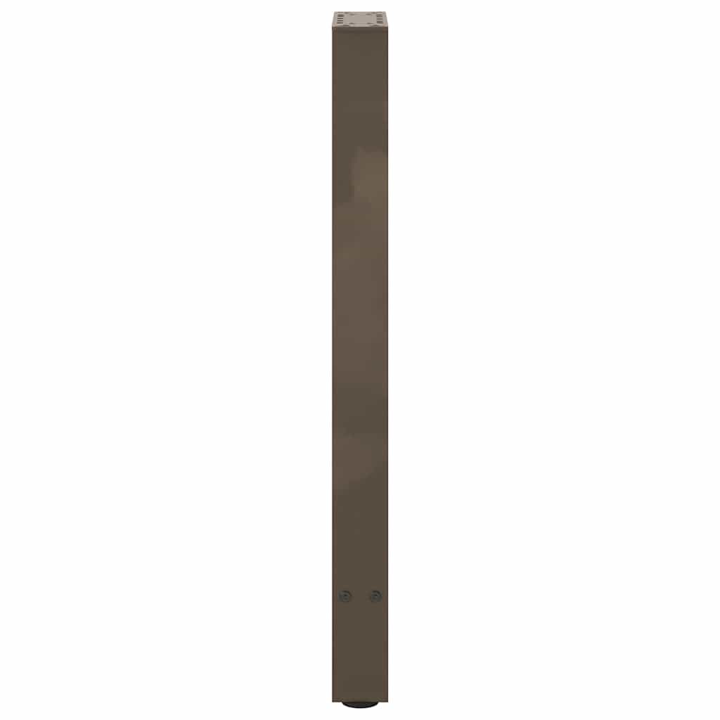 vidaXL Konsolentischbeine Naturstahl 2 Stk. 28x(72-73) cm Stahl