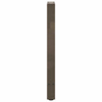vidaXL Konsolentischbeine Naturstahl 2 Stk. 28x(72-73) cm Stahl