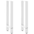 vidaXL Konsolentischbeine Weiß 2 Stk. 38x(72-73) cm Stahl