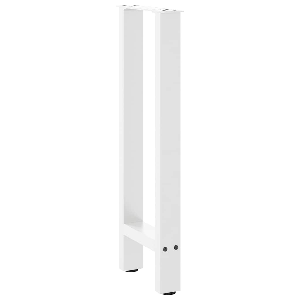 vidaXL Konsolentischbeine Weiß 2 Stk. 38x(72-73) cm Stahl