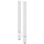 vidaXL Konsolentischbeine Weiß 2 Stk. 38x(72-73) cm Stahl