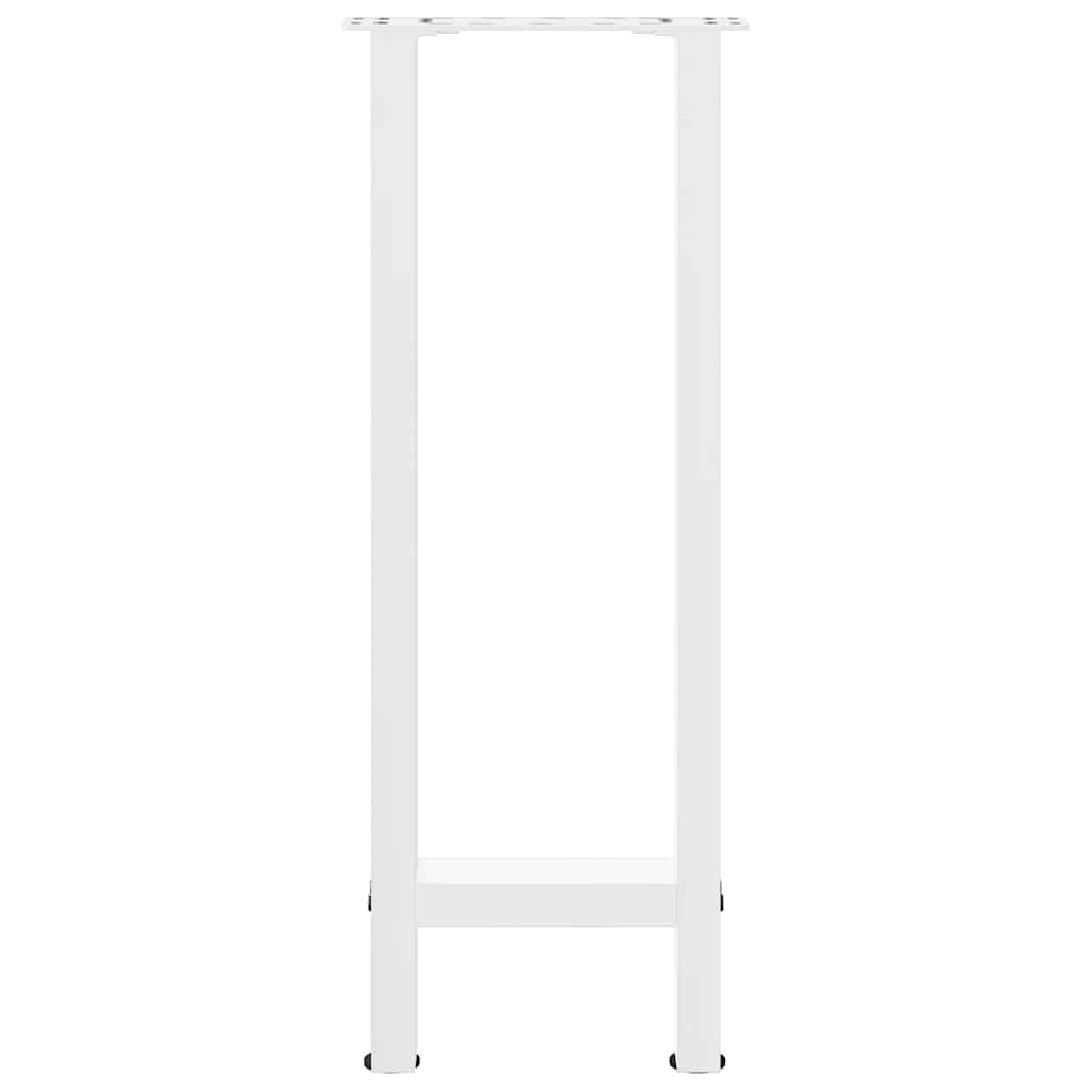 vidaXL Konsolentischbeine Weiß 2 Stk. 38x(72-73) cm Stahl