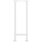 vidaXL Konsolentischbeine Weiß 2 Stk. 38x(72-73) cm Stahl