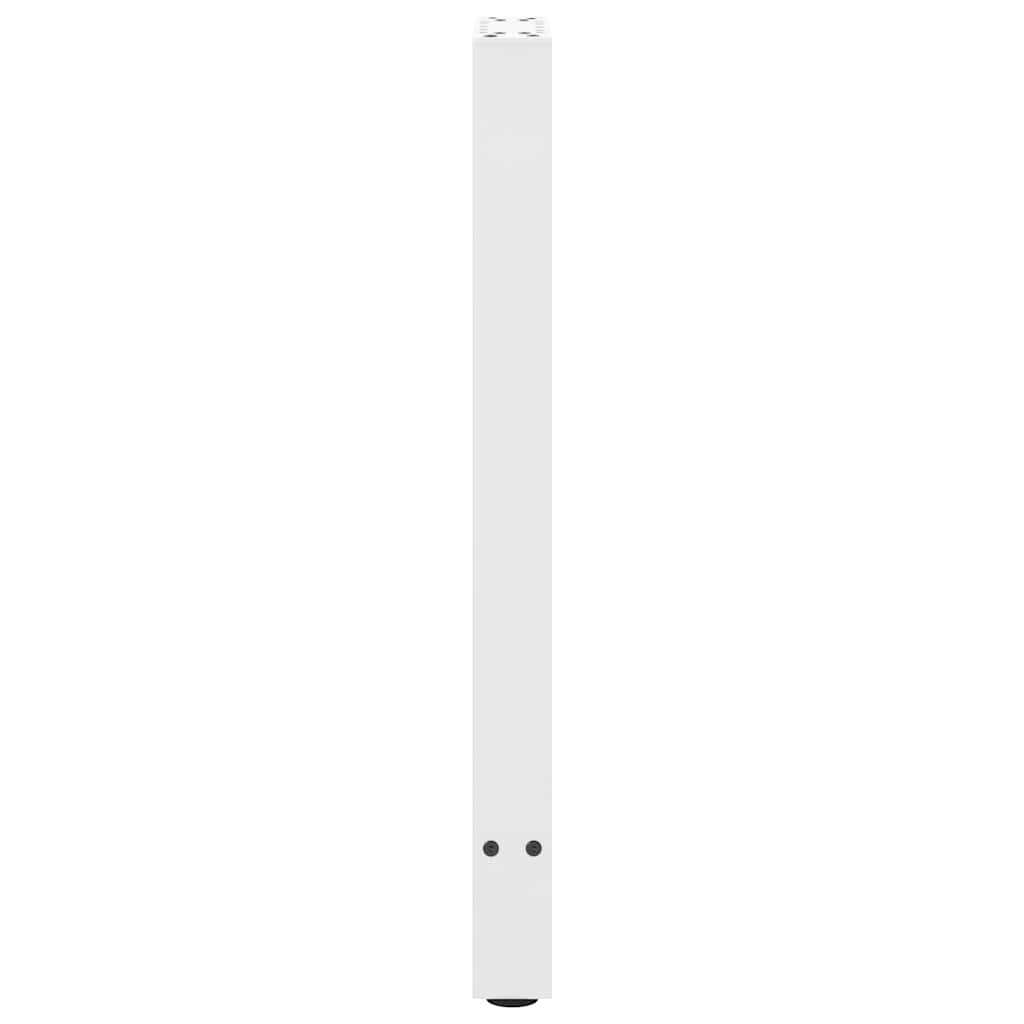 vidaXL Konsolentischbeine Weiß 2 Stk. 38x(72-73) cm Stahl