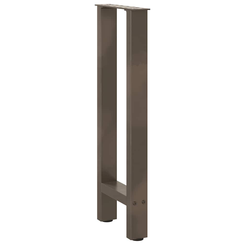 vidaXL Konsolentischbeine Naturstahl 2 Stk. 38x(72-73) cm Stahl