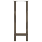 vidaXL Konsolentischbeine Naturstahl 2 Stk. 38x(72-73) cm Stahl