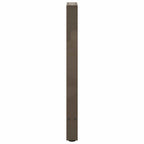 vidaXL Konsolentischbeine Naturstahl 2 Stk. 38x(72-73) cm Stahl