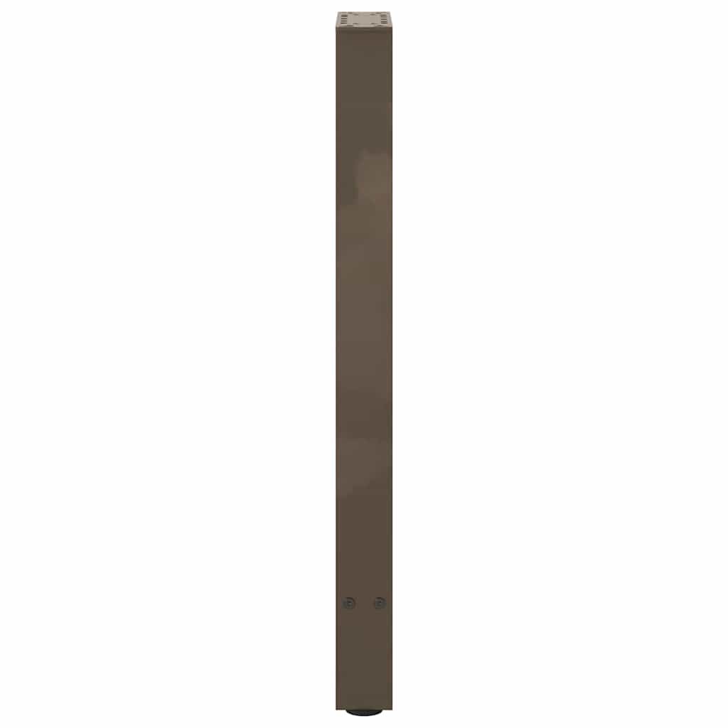 vidaXL Konsolentischbeine Naturstahl 2 Stk. 38x(72-73) cm Stahl