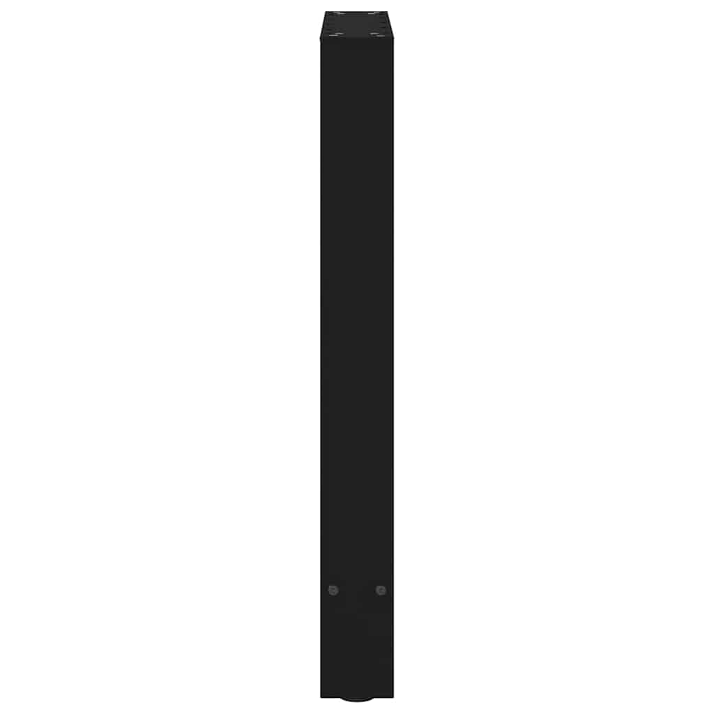 vidaXL Esstischbeine Schwarz 2 Stk. 50x(72-73) cm Stahl