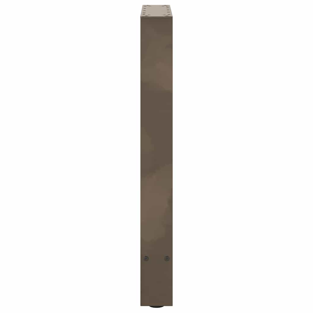 vidaXL Esstischbeine Naturstahl 2 Stk. 50x(72-73) cm Stahl
