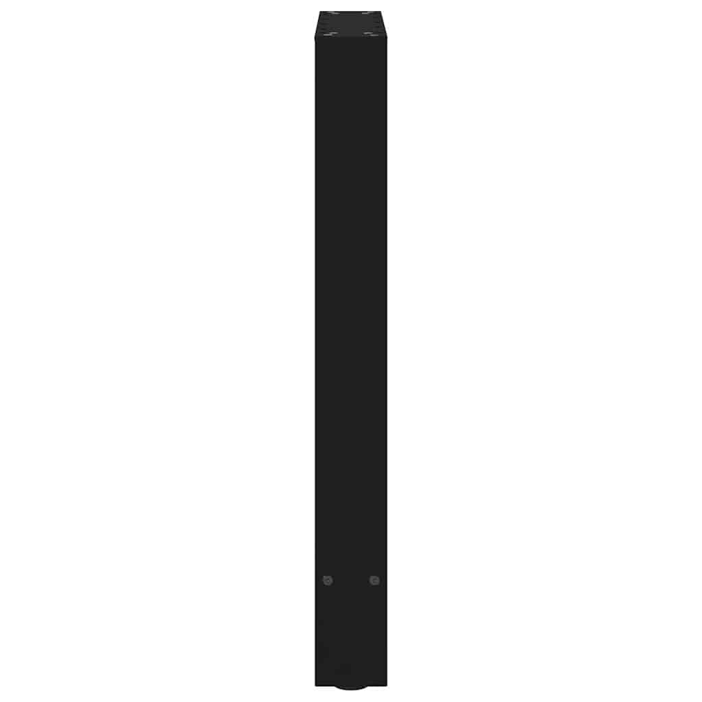 vidaXL Esstischbeine Schwarz 2 Stk. 60x(72-73) cm Stahl