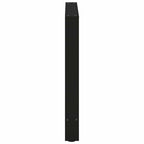 vidaXL Esstischbeine Schwarz 2 Stk. 70x(72-73) cm Stahl