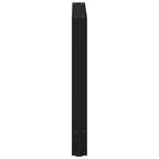 vidaXL Esstischbeine Schwarz 2 Stk. 80x(72-73) cm Stahl