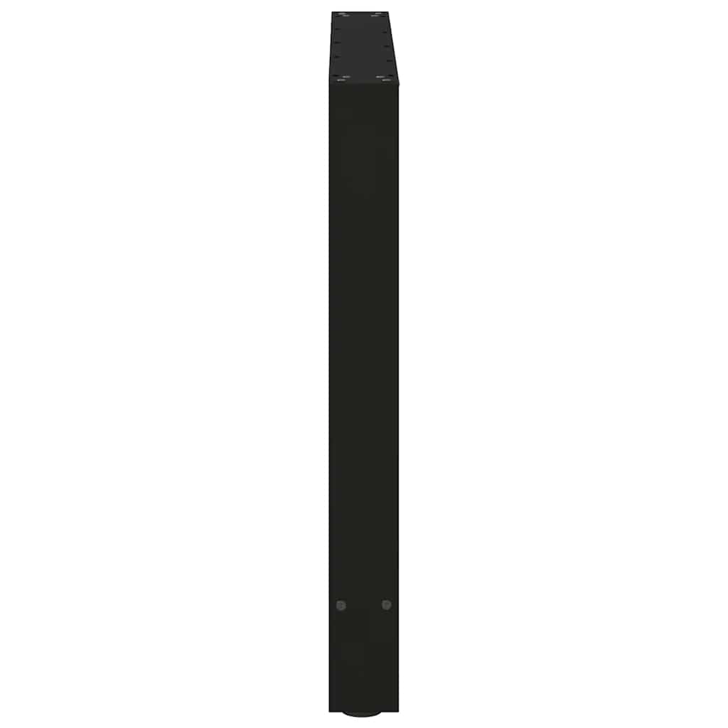 vidaXL Esstischbeine Schwarz 2 Stk. 80x(72-73) cm Stahl