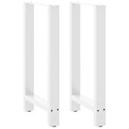 vidaXL Bartischbeine Weiß 2 Stk. 40x(90-91) cm Stahl