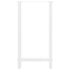 vidaXL Bartischbeine Weiß 2 Stk. 40x(90-91) cm Stahl