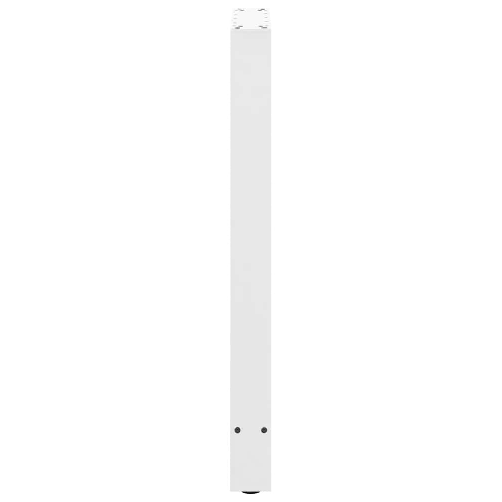 vidaXL Bartischbeine Weiß 2 Stk. 40x(90-91) cm Stahl