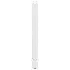 vidaXL Bartischbeine Weiß 2 Stk. 40x(90-91) cm Stahl