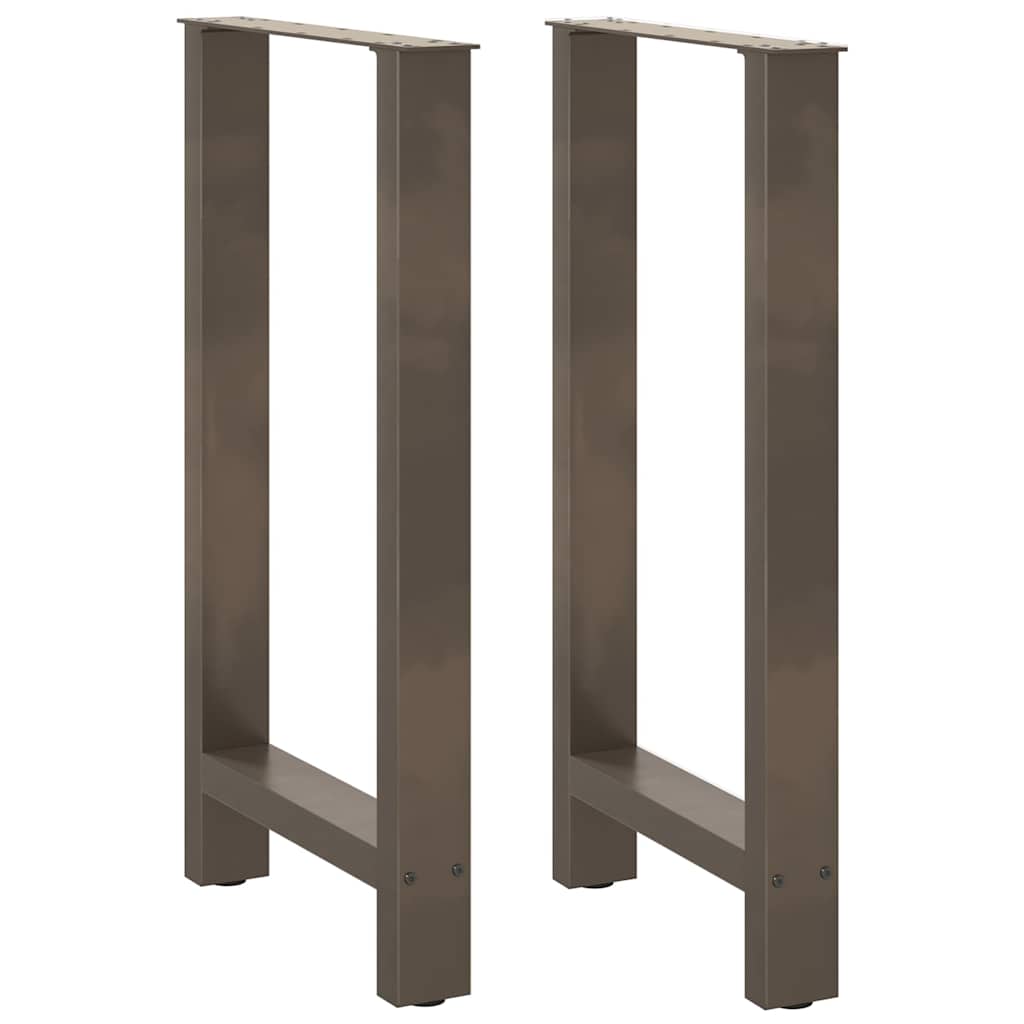 vidaXL Bartischbeine Naturstahl 2 Stk. 40x(90-91) cm Stahl