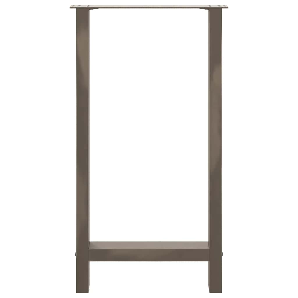 vidaXL Bartischbeine Naturstahl 2 Stk. 40x(90-91) cm Stahl