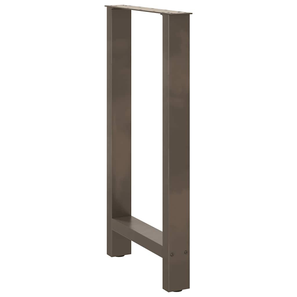 vidaXL Bartischbeine Naturstahl 2 Stk. 50x(90-91) cm Stahl