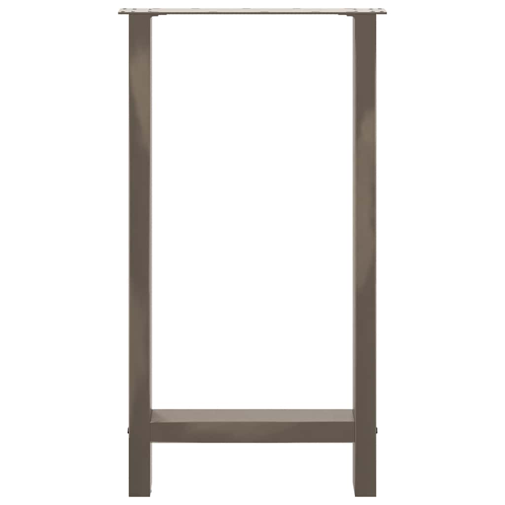 vidaXL Bartischbeine Naturstahl 2 Stk. 50x(90-91) cm Stahl
