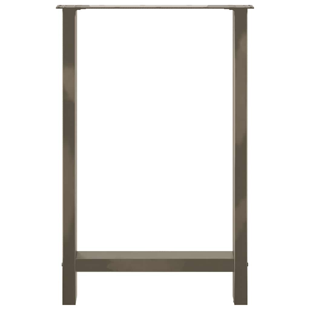 vidaXL Bartischbeine Naturstahl 2 Stk. 60x(90-91) cm Stahl