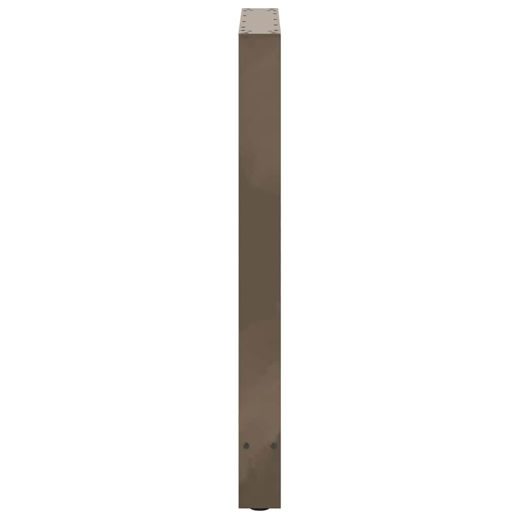 vidaXL Bartischbeine Naturstahl 2 Stk. 60x(90-91) cm Stahl