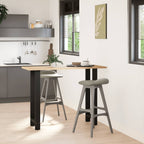 vidaXL Bartischbeine Schwarz 2 Stk. 40x(100-101) cm Stahl