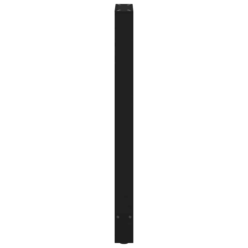 vidaXL Bartischbeine Schwarz 2 Stk. 40x(100-101) cm Stahl