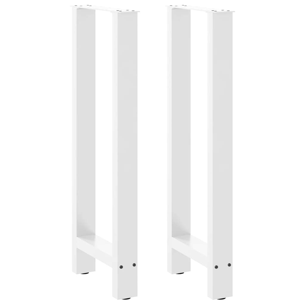 vidaXL Bartischbeine Schwarz 2 Stk. 40x(100-101) cm Stahl