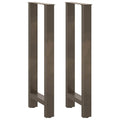 vidaXL Bartischbeine Naturstahl 2 Stk. 40x(100-101) cm Stahl