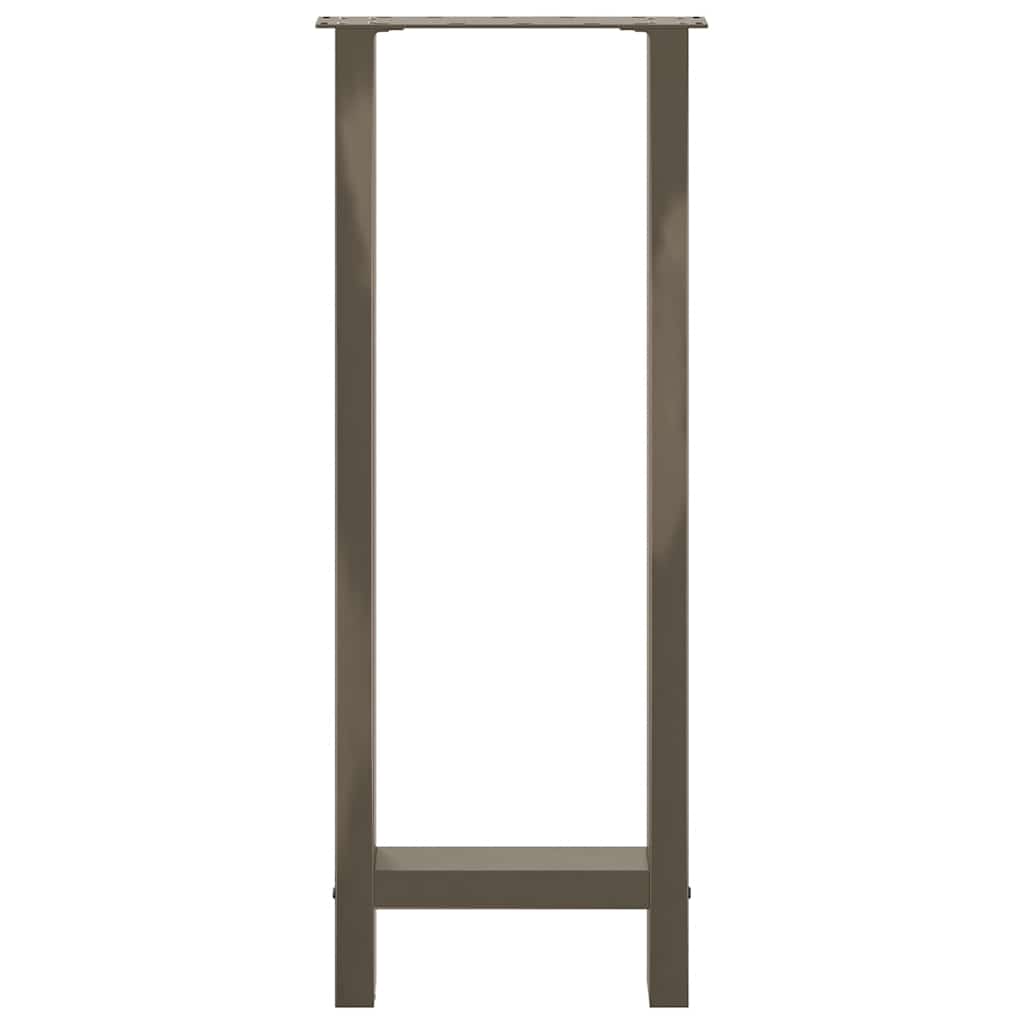 vidaXL Bartischbeine Naturstahl 2 Stk. 40x(100-101) cm Stahl